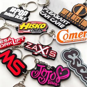 Llavero de goma personalizado, moda, muestra gratuita, fábrica directamente, bajo precio, estampado, PVC blando, llavero de silicona, colgante lindo