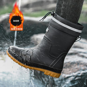 Bottes Imperméables Totes – Cuir Et Caoutchouc – Taille 12 Homme – Marron – Neuf Sans Boîte