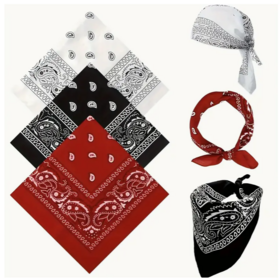Bandanas Suaves, Absorbentes y Versátiles para Hombre y Mujer | Ideales para el Cabello, Cuello, Muñeca y Aventuras al Aire Libre