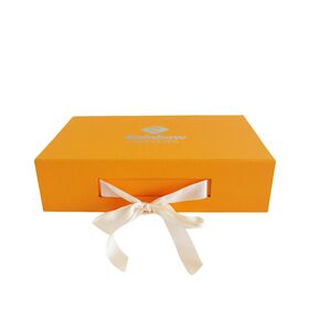 Boîte Cadeau de Luxe Pliable avec Logo Personnalisé, Emballage Papier Magnétique avec Ruban