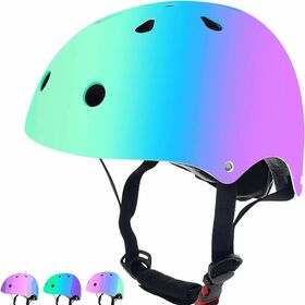 Keepsmile Skateboard Casque De Vélo Cpsc Certifié Léger Réglable, Multi