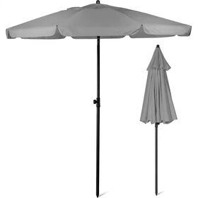 2 Meter Large Garden Parasol Durable Windproof Anti UV Sunshade Umbrella for Outdoor Furniture