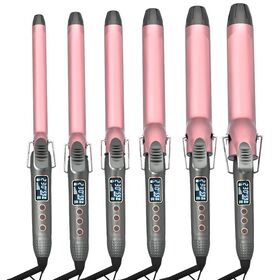 Rizador de Pelo Profesional con Tecnología Cerámica, Calor Ajustable y Barril de Turmalina para Rizos Duraderos y un Estilizado Suave