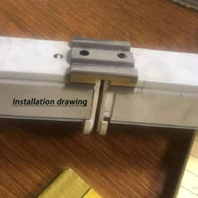 LED lighting accessories, hidden fixing lamp clips, T5T8 bulb assembly clips, silicone aluminum parts