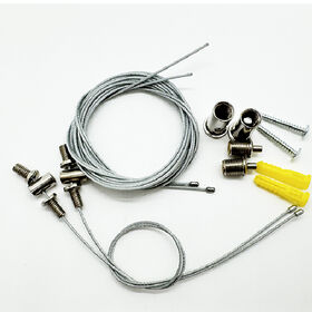 Modern LED light suspension components and wire rope ceiling spring lift fitting hardware stampings