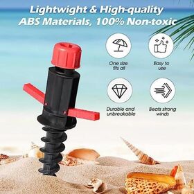 Hot Sale Beach Umbrella Plastic Outdoor Foldable Portable Ground Screw Sand Anchor