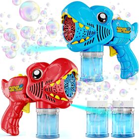 Lot De 2 Pistolets à Bulles électriques LED : La Machine à Bulles Automatique Qui Fait 5000 Bulles/min Pour Des Fêtes De Folie !