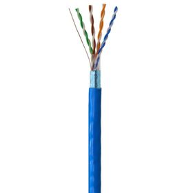 Electro-Store4U Shielded CAT5e FTP Bulk Ethernet Cable 1000ft | Solid 24AWG CCA Pull Box