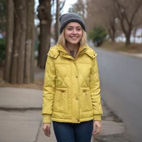2025 Damenmode Neues Design Gepolsterte Jacke 100% Polyester Puffer Langarm Mantel