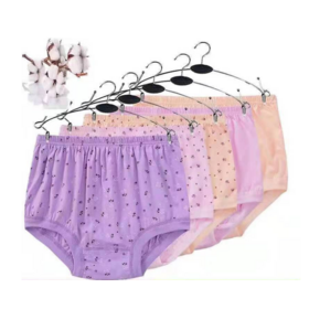 Culottes Hautes en Coton pour Femmes Âgées, Écologiques, avec Imprimé Floral - Sous-vêtements pour Mamans et Grands-mères
