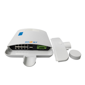 Switch PoE Gigabit de 8 puertos a prueba de lluvia con 2 puertos de enlace ascendente SFP Gigabit para cámaras IP de exterior u otras soluciones de dispositivos IP