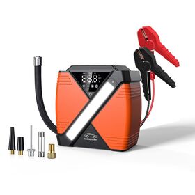 Jump Starter Mobil Multifungsi 1000A dengan Pompa Udara Terintegrasi, Power Bank Portabel 24000mAh untuk Starter Darurat Mobil