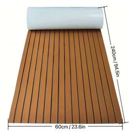 Wood grain color EVA floor mat with back glue, waterproof and non-slip, lightweight, durable, free cutting, free splicing