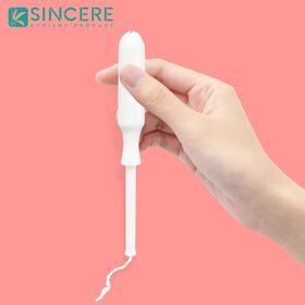 OEM Private Label Damenhygiene Produkte Baumwolle Perioden Digital Tampons mit Applikator Bambus Damenbinden Einlagen