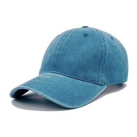 Gorra de cubo de color sólido suave personalizada, sombrero de algodón para protección solar, gorras de béisbol lavadas para hombres y mujeres al por mayor
