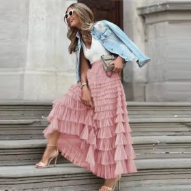 Jupe Longue En Lin Pour Femme - Taille élastique Avec Cordon, Poches - Style Bohème été - Coupe Trapèze Fluide