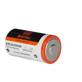 Batterie Lithium Thionyle Chlorure Haute Densité OEM 3.6V 6500mAh ER26500M pour Compteur d'Eau Intelligent