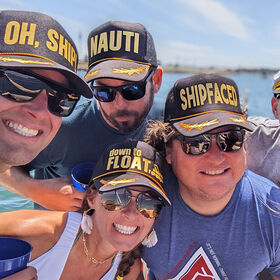 قبعات بيسبول مخصصة لحفلات حمام السباحة ، قبعات شبكية مخصصة ، أوراق مطرزة ، قبعات سائق الشاحنة مطبوعة كابتن