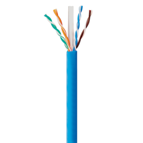 Cable Ethernet CAT6A, 305 metros (1000 pies), 23AWG 0.57mm Cobre Sólido Desnudo, U/UTP Par Trenzado Sin Blindaje, 650Mhz/10 Gigabit de Velocidad de Red