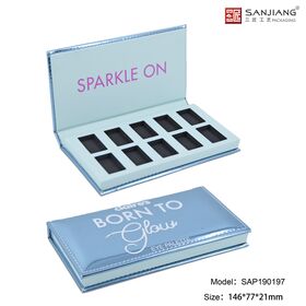 Paleta de Sombras de Ojos Personalizada de 10 Colores, Paleta de Sombras de Ojos Vacía al por Mayor