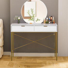 Nordic Dressing Table With Mirror And Stool For Bedroom Dressing Table With  3 Light Effect Led Mirrors Golden Iron Dresser $220 - Wholesale China  Nordic Dressing Table at factory prices from Xianju