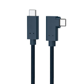 90-Grad-Winkel USB4 Koaxialkabel Stecker auf Stecker Schnellladung 8K@60Hz Videoübertragung 240W Schnellladung 40Gbps Datenübertragung