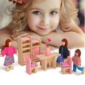 Meubles Maison Poupée 6 Pièces - Canapé, Fauteuils, Table Basse Miniatures | DIY Salon Et Chambre - 3