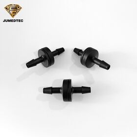 JU PP Gehäuse Inline Einweg Rückschlagventil Kunststoff Rückflussverhinderer FKM Membran Niederdruck Entlastungsrückschlagventil