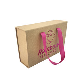 Custom Foldable Box One Piece -Box with Ribbon