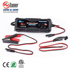 TONNY Smart Batterieladegerät mit Desulfator-Funktion für 12V/24V Fahrzeuge - Optimal für die Batteriewartung im Automobilbereich