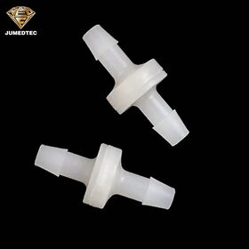 Venta al por mayor PVDF/FKM 1/4" 6.4mm Conector de tubería unidireccional de plástico médico Válvulas de retención de diafragma de ozono antirretorno de aire