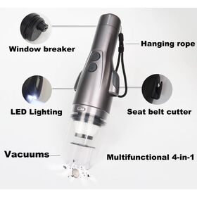 Mini Handstaubsauger 4 in 1, tragbarer, kabelloser Handstaubsauger mit LED-Licht für Haus und Auto