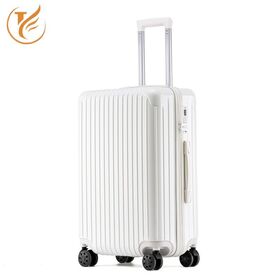 Travelnota Wholesale Best Seller Fashion style Cabin Size Hard Shell ABS-PC Luggage in white color
