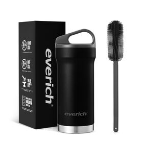 Proveedor Mayorista Everich: Termo de Café de 12oz de Moda con Aislamiento al Vacío de Doble Pared y Tapa con Asa 2 en 1