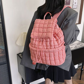 Mochila de Viaje de Lujo Acolchada y Personalizada para Mujer, Bolso de Hombro Tipo Daypack