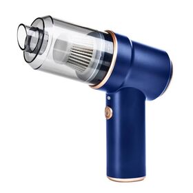 Portable Car Vacuum Cleaner Air Duster LED Light Multi-Nozzles Blow Suck Adjustable Car Home Office Pet Care Factory Wholesale