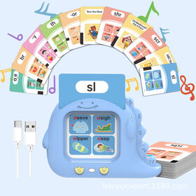 Cartes Flash Phonétiques pour Tout-Petits de 2 à 8 Ans, Digraphes, Mélanges CVC, Sons de Voyelles Longues, Orthographe, Lecture, Jouets pour l'Autisme, Jouets Montessori