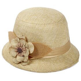 chinese dress ladies Adults Fern Leave Straw Dress Hats Wholesale main image 1