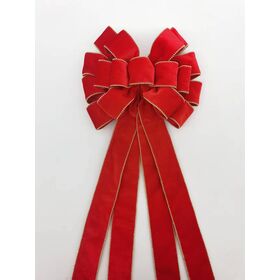 Green /Silver/pink Wholesale Christmas Bowknot Artificial Flower Bouquet