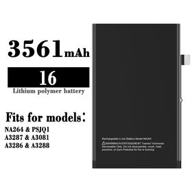 Wholesale High Capacity Cell phone Batteries For Iphone 16 NA264 PSJQ1 A3287 A3081 A3286 A3288