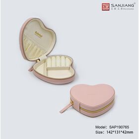 Boîte à Bijoux Personnalisable de Haute Qualité Multifonctionnelle Portable en PU pour Filles - Rangement de Bijoux en Gros