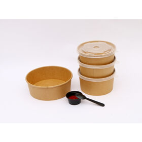 Eco Friendly Disposable Paper Salad Bowl for Outdoor Parties