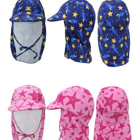 Gorro de natación para niños OEM ODM, protector de oídos para playa, sombrero de sol estampado con protección solar para niñas, gorro de natación para niños