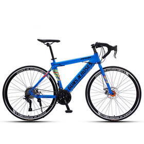 Bicicleta de carretera china OEM de acero al carbono de 26 pulgadas, 21 velocidades, con manillar curvo, bicicletas de montaña para adultos