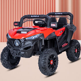 Coche Eléctrico Chino 4x4 con Doble Motor de 6V para Niños, Balancín, Juguete para Montar