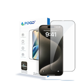 PDGD 3D HD Displayschutzfolie aus gehärtetem Glas für iPhone 16 Plus [6,7 Zoll] 9H Härte