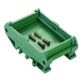 Thick layer PCB DIN rail mounting carrier, circuit board mounting bracket suitable for 35mm wide DIN rail PCB
