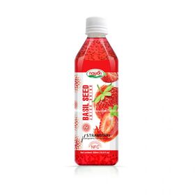 NFC Basil Seed Drink With Strawberry Flavor | Bottle, 500Ml (16.9 Fl oz)