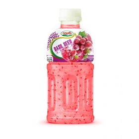 Naturally Infused Basil Seed With Grape Flavor | Bottle, 320Ml (10.82 Fl oz)
