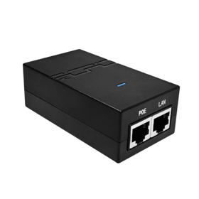 Fabricante Inyector PoE Pasivo 24V 48V 100M/1/2.5/10G 24W Adaptador de Corriente de Escritorio Fuente de Alimentación IEEE 802.3af IEEE 802.3at 0DM OEM